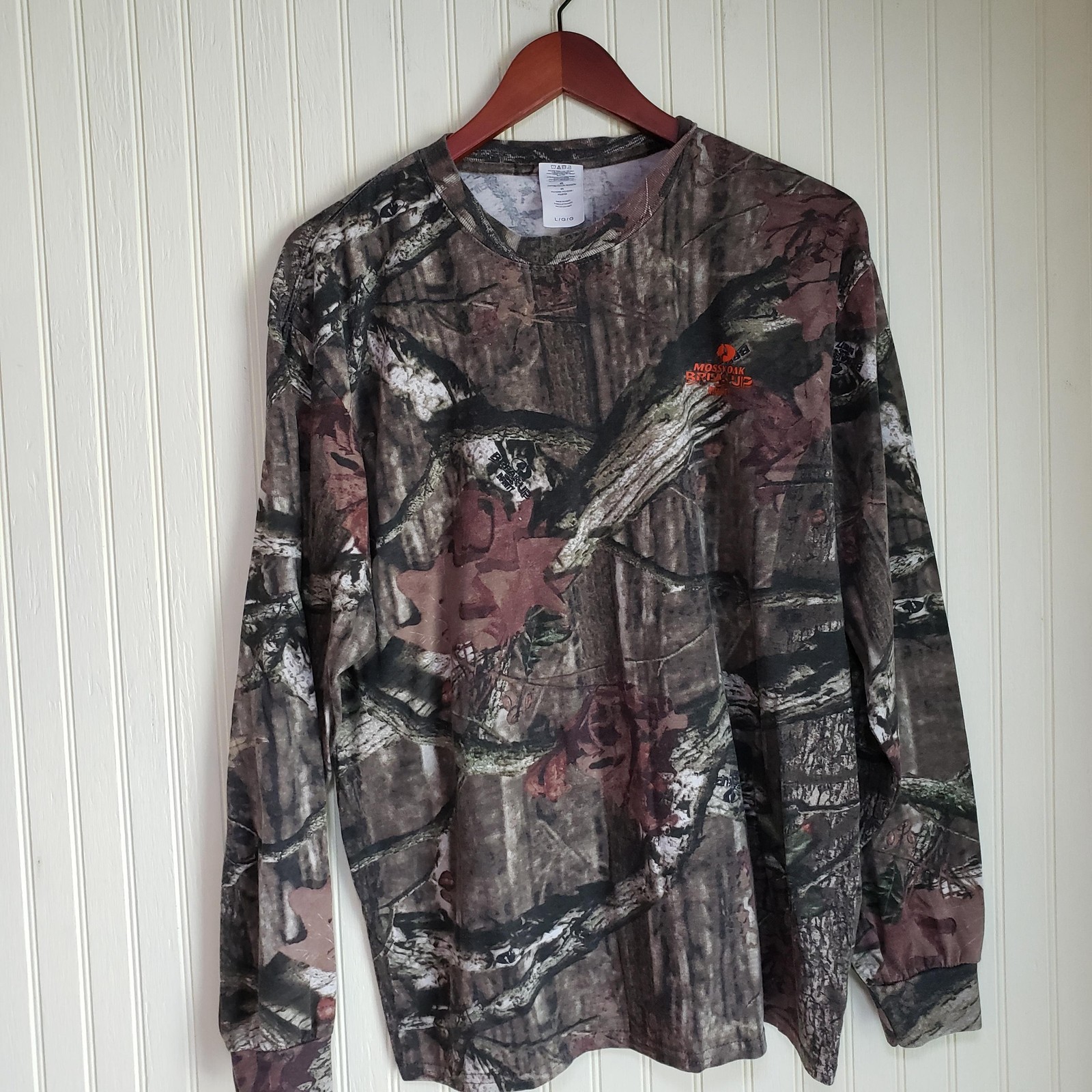 Mossy Oak Shirt Mens Large Multicolor Break-Up Infinity Camo Long Sleeve Tee gallery