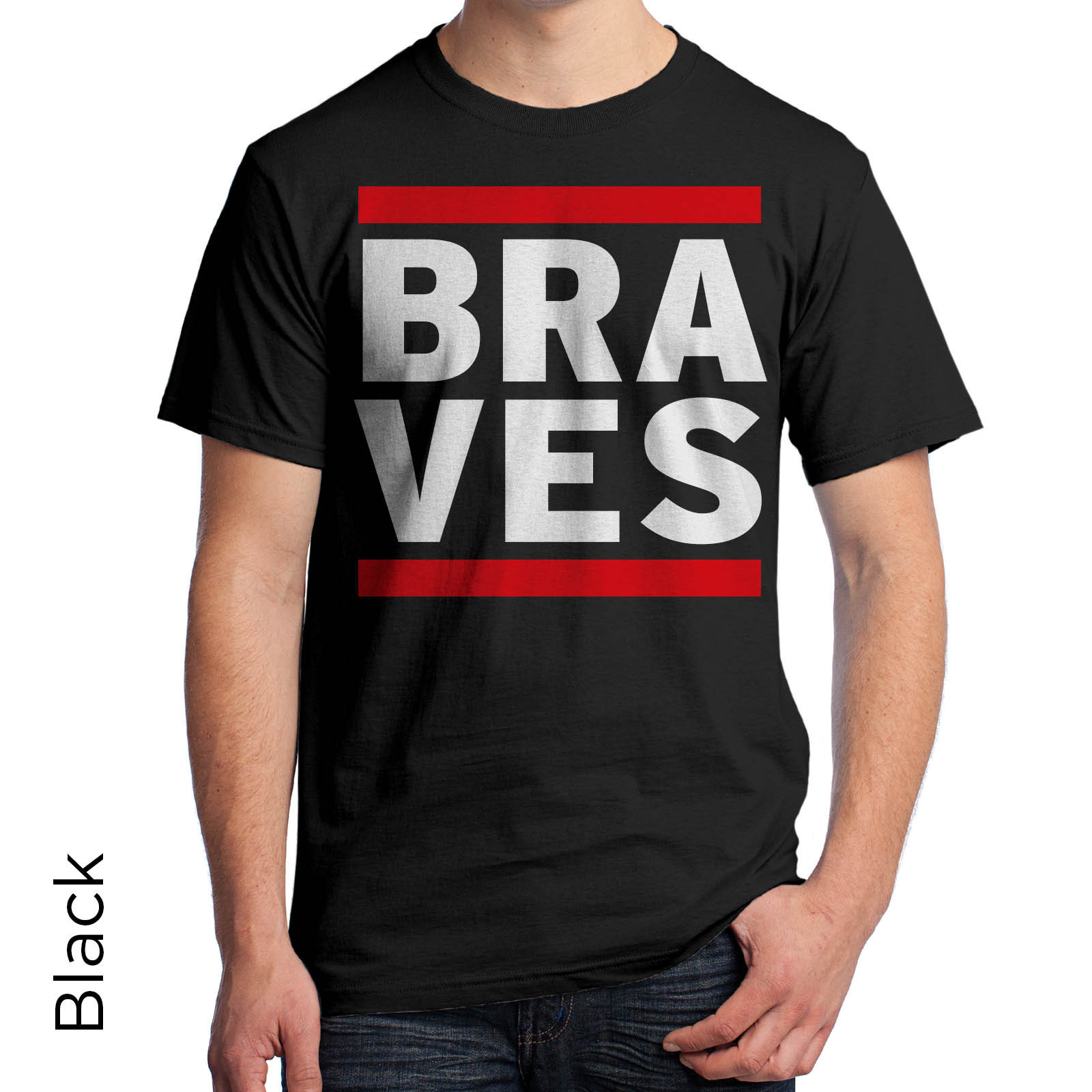 Braves T-Shirt 80’s Retro Atlanta Braves DJ Music Urban Hip Hop