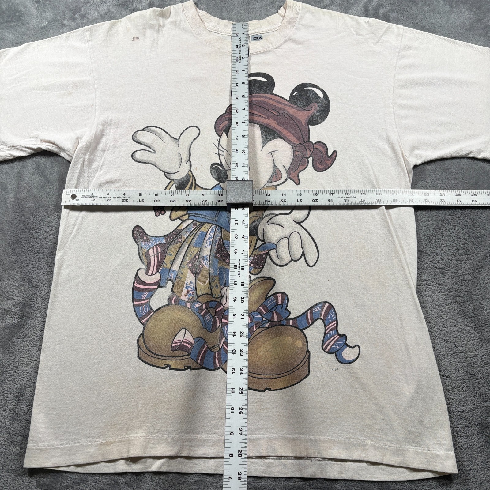 Vintage Y2K Mickey Unlimited T-Shirt Mens OSFA White Minnie Mouse Single Stitch gallery