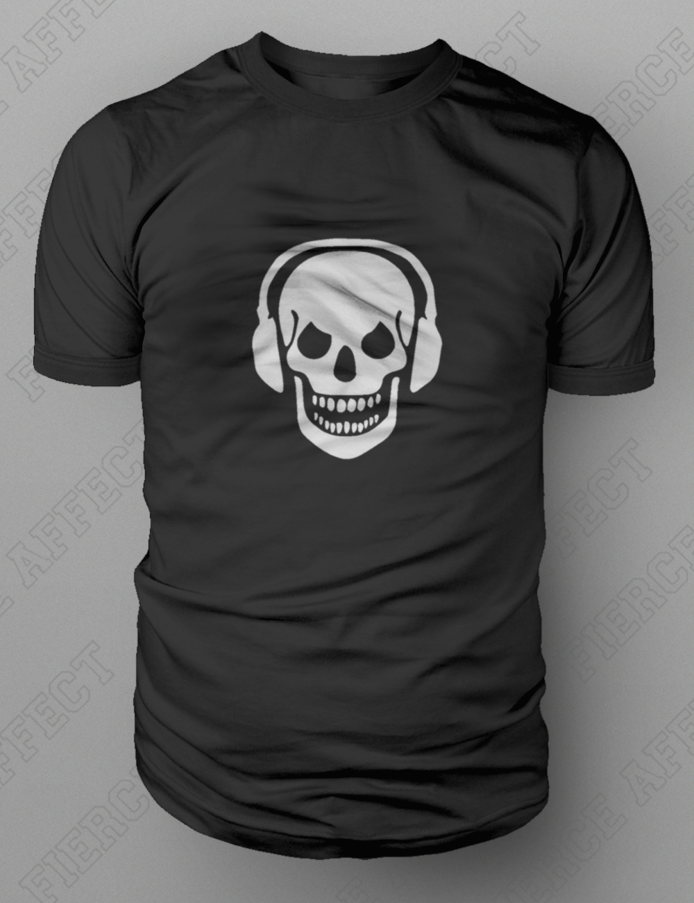 Skull And Phones DJ Clubbing Headphones T-shirt S-XXL FREE UK POST Death Zombie