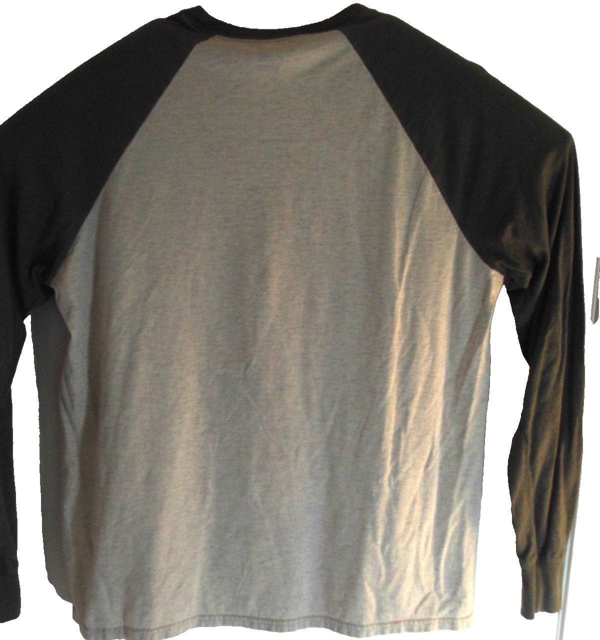 Hanes Men's X Temp Ragland T Shirt Size Large Army Green and Linen White gallery