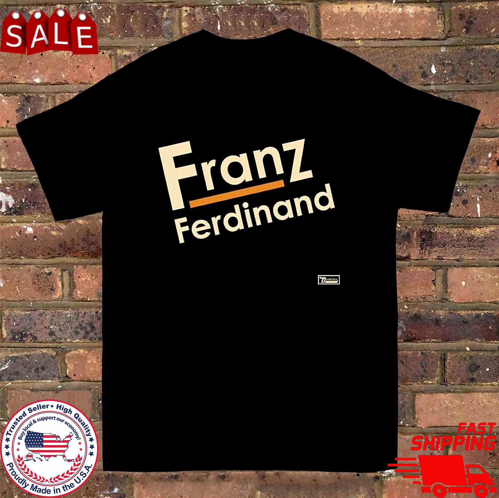 FRANZ FERDINAND Band Basic Logo T Shirt Full Size S-5XL