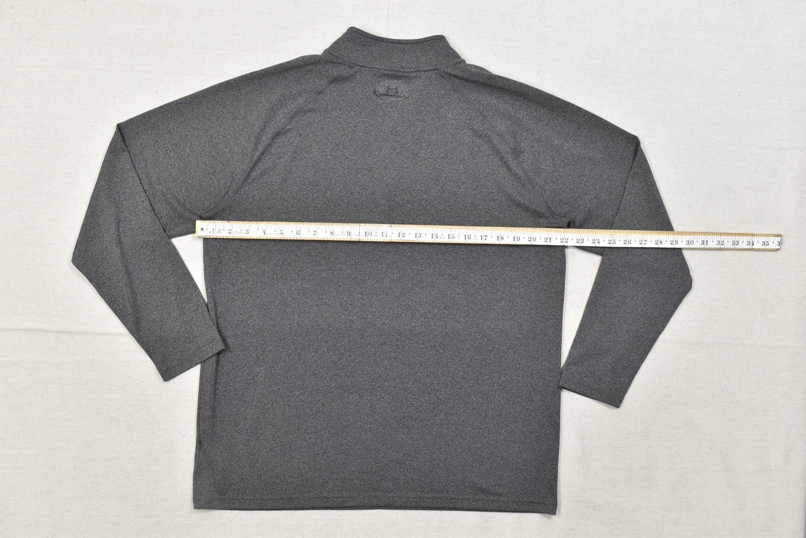 Under Armour Heatgear 1/4 Zip Pullover Shirt Men's L Gray Loose Fit Long Sleeve gallery