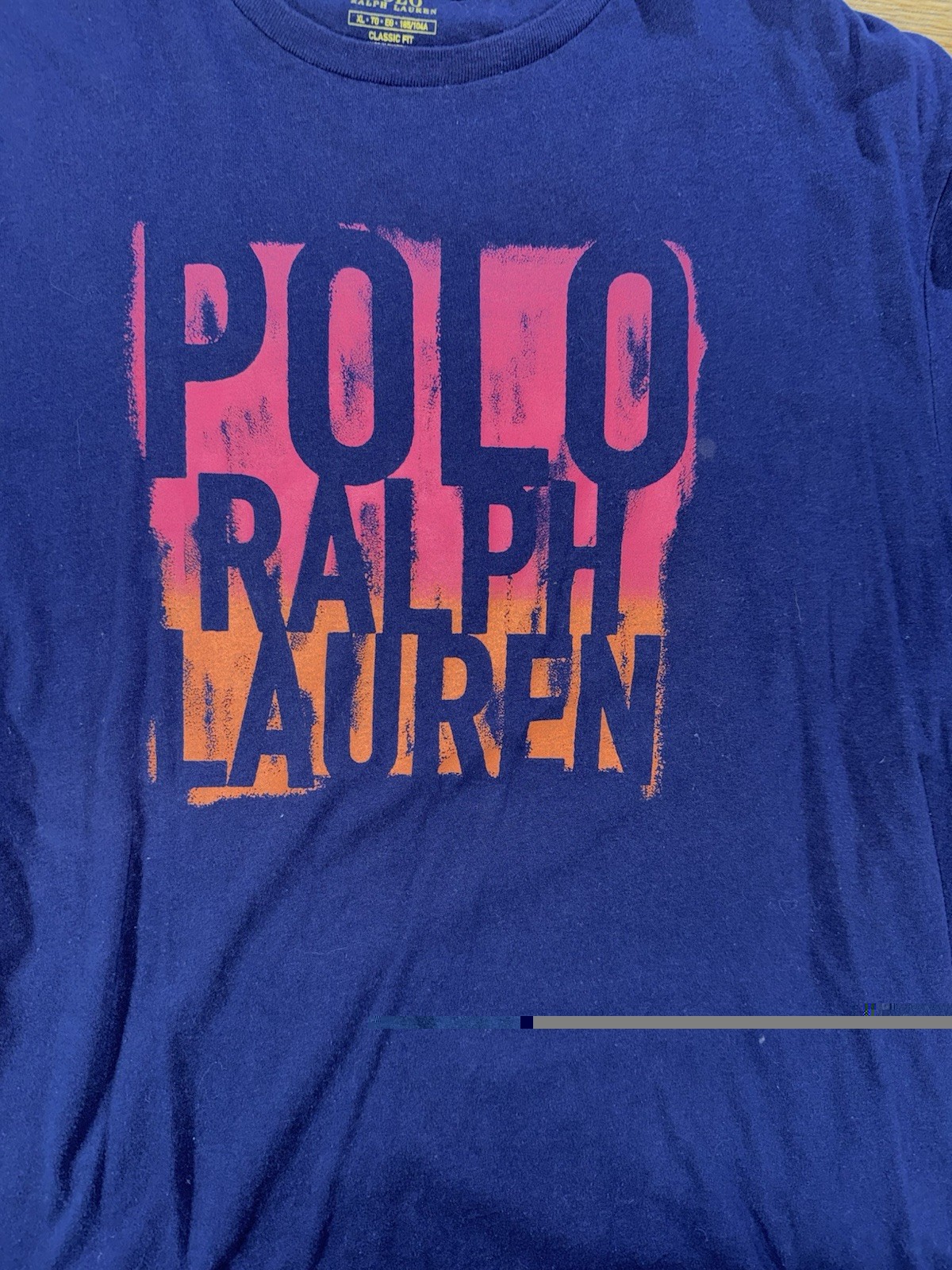 Polo Ralph Lauren graphic Mens T-Shirt Extra Large Big Logo Spell Out gallery