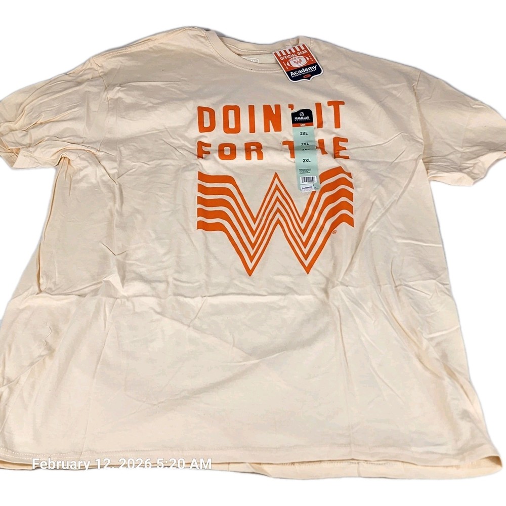 Magellan Outdoors Whataburger Graphic T-Shirt Men’s Size 2XL New Tags Texas