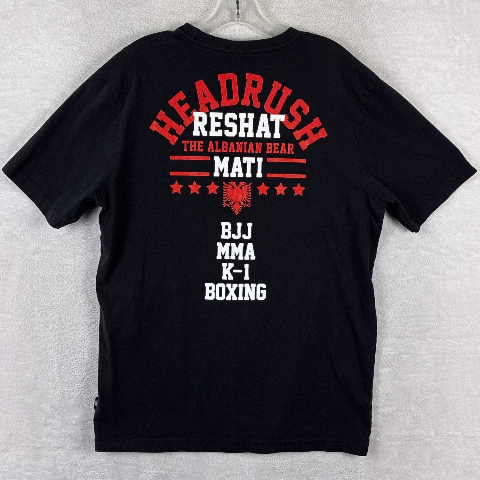 Headrush Tshirt Men M Black Rehat Mati Albanian Bear MMA UFC BJJ Jiu JItsu Rogan gallery