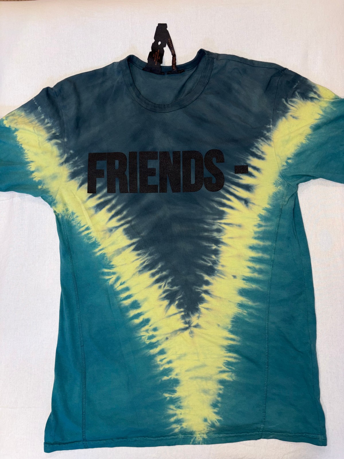 VLONE Friends Houston Pop Up Tie Dye Graphic Tee Shirt Mens Small HTX USA Cotton gallery