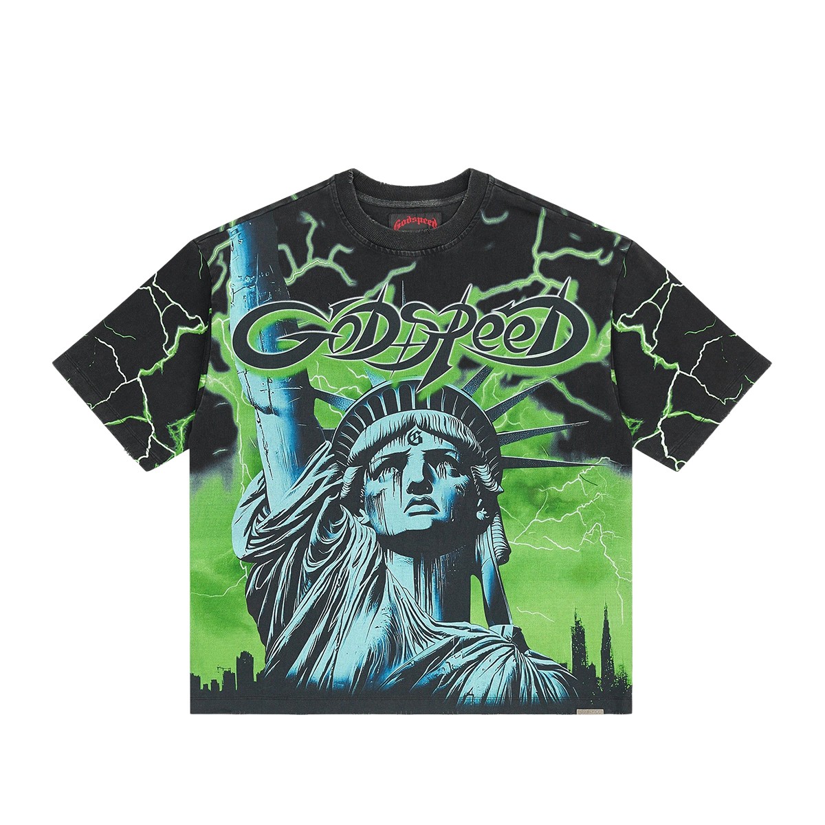 Godspeed Crew Neck T-Shirt Voltage Mens Green VOLTAGE-CREW NECK T-SHIRT gallery