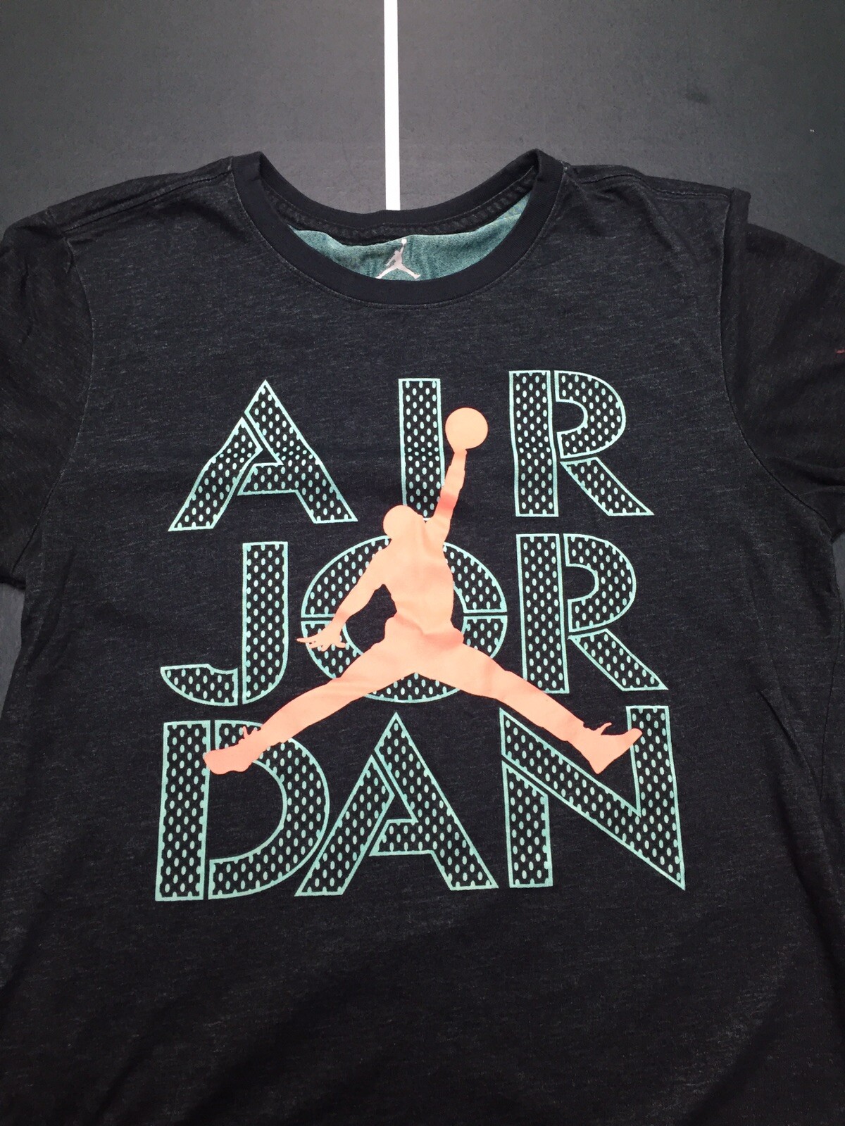 Men’s Nike Air Jordan Dri-fit Size Small Jumpman Stretch Black Graphite T-shirt