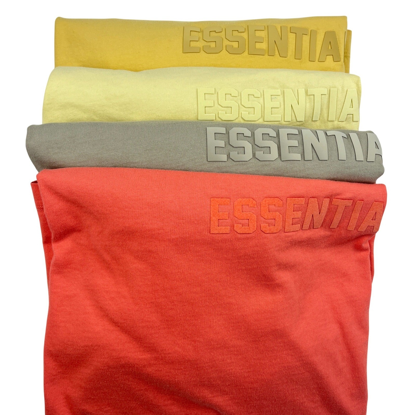 Fear of God ESSENTIALS 90s Fit Tee Bundle Heavyweight Size XL Rubber Logo Mens
