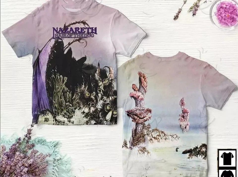Nazareth Rock Band Hair Of The Dog Album Cover AOP 3D T Shirt Full Size S-5XL gallery