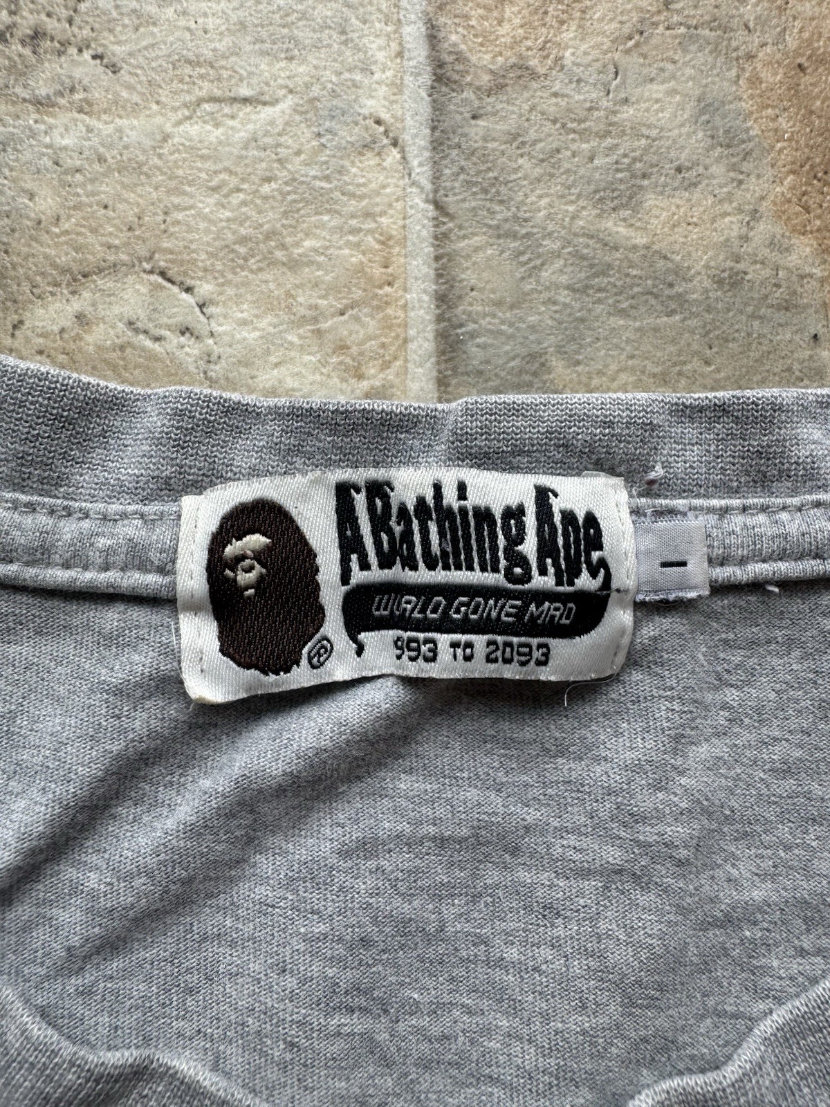 A Bathing Ape BAPE Men’s Gray Camo Shark Graphic T-shirt gallery