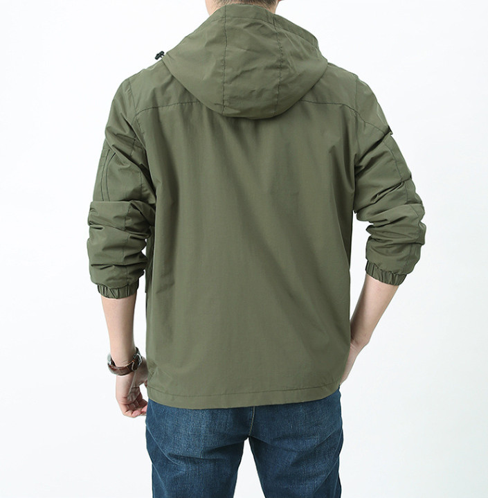 Men's new multi pocket waterproof quick drying casual outdoor jacket gallery