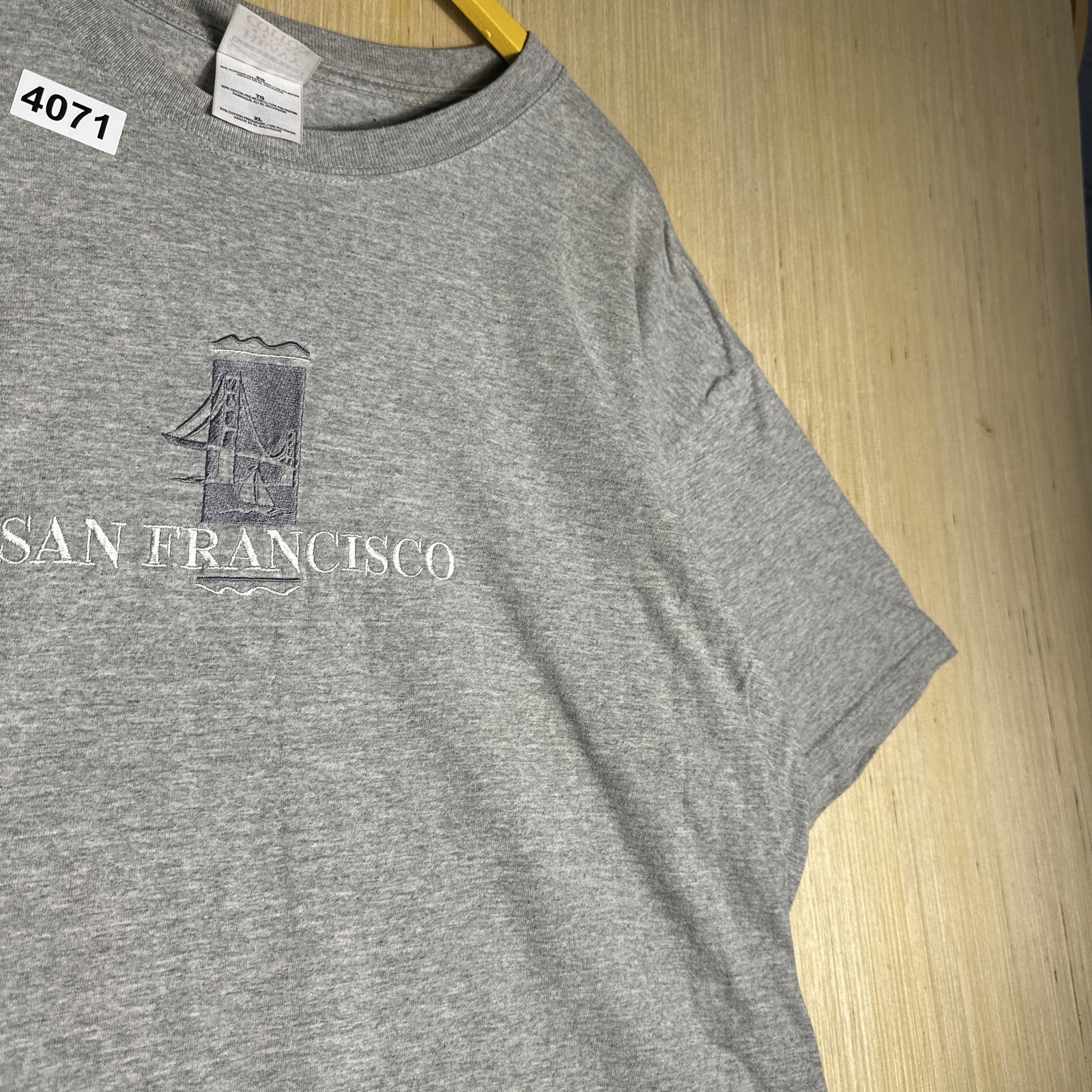 Vintage Y2K San Francisco Gray Graphic T-Shirt XL Heavy Weight Cotton Short Mens gallery