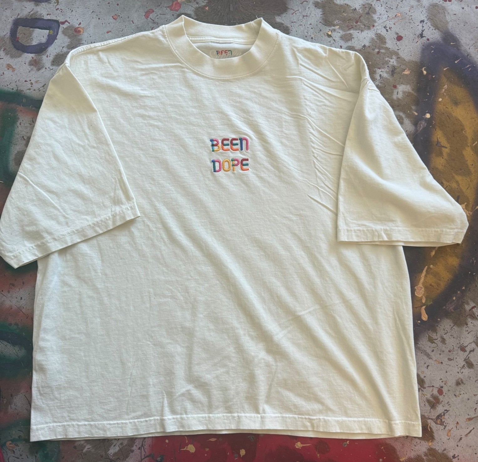 Standard Issued 7.5oz Garment Dyed T-Shirt Logo Embroidered Been Dope Supply gallery