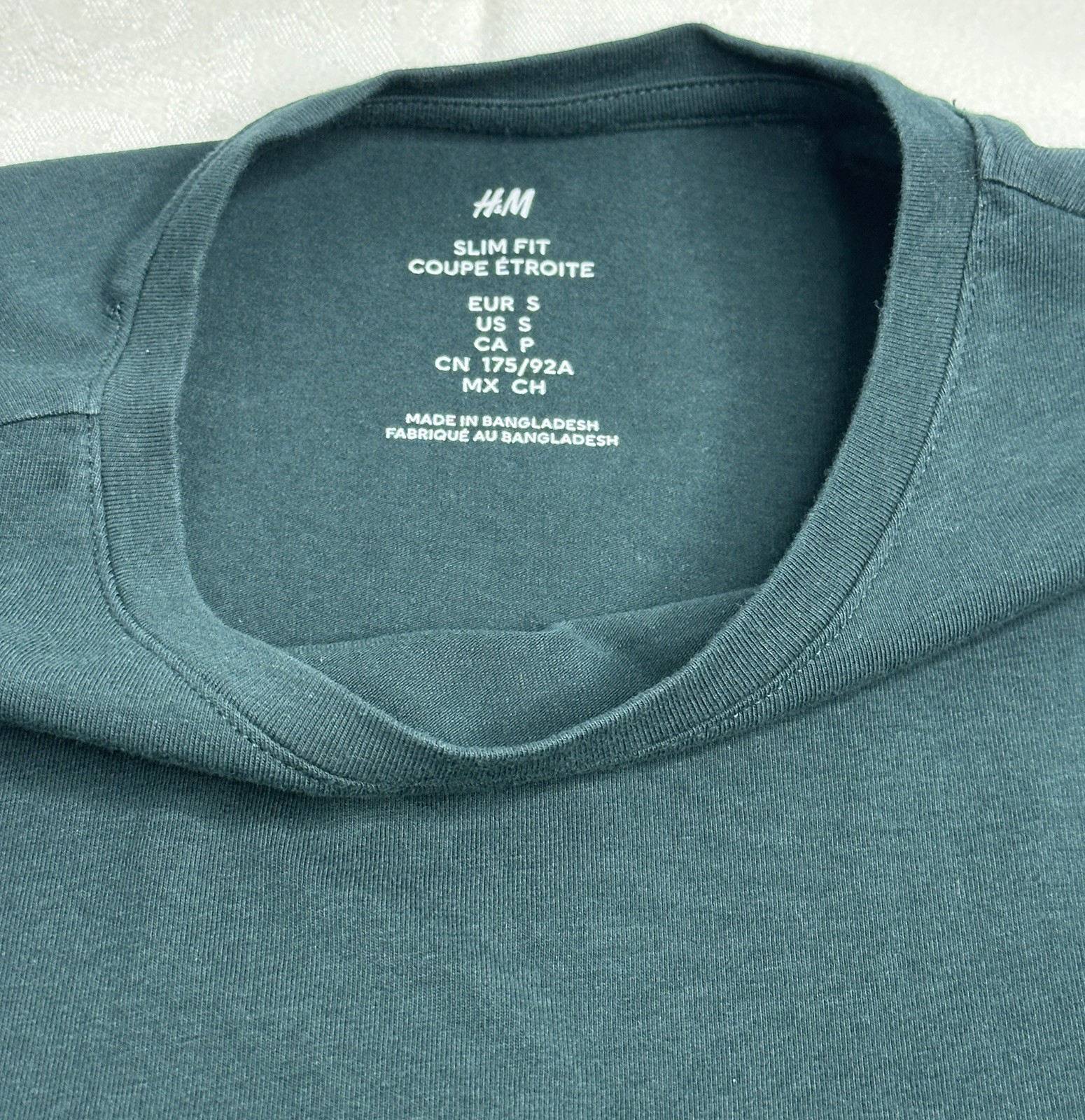H&M Slim Fit T Shirt Men’s Size Small Emerald Green gallery