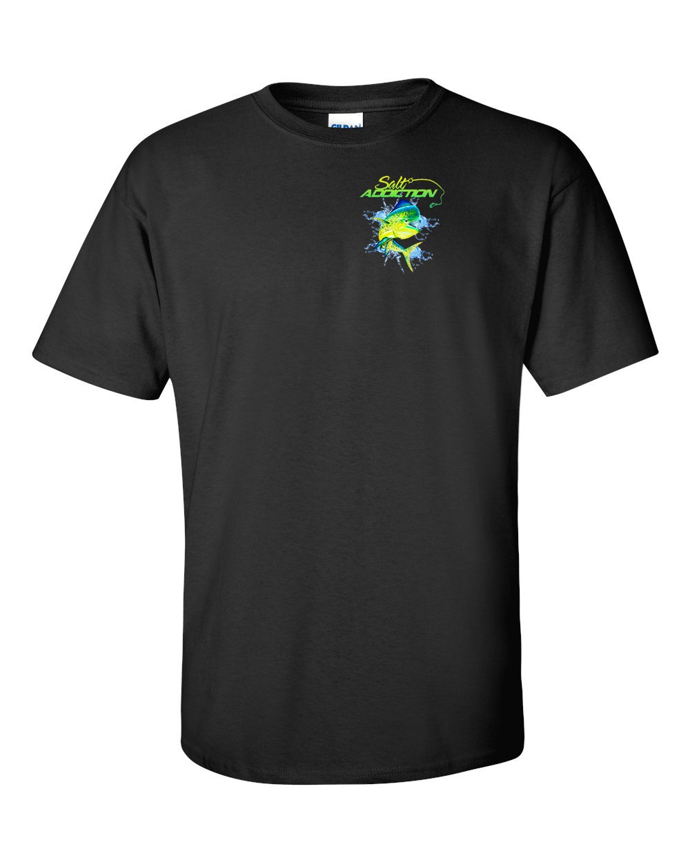 Salt Addiction Saltwater Dolphin Fishing Short Sleeve T Shirt Mahi Mahi Ocean gallery