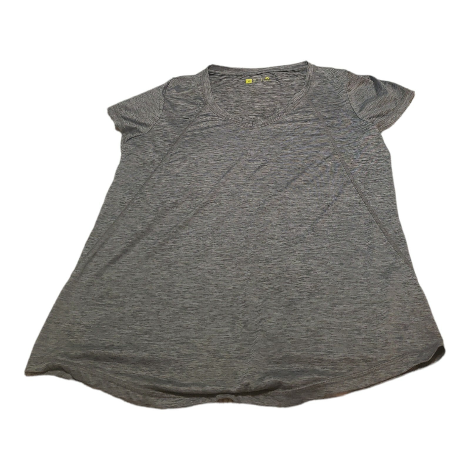 Women Tee shirt Xersion Gray V neck Semi-Fitted T-Shirt (Women's Medium) gallery