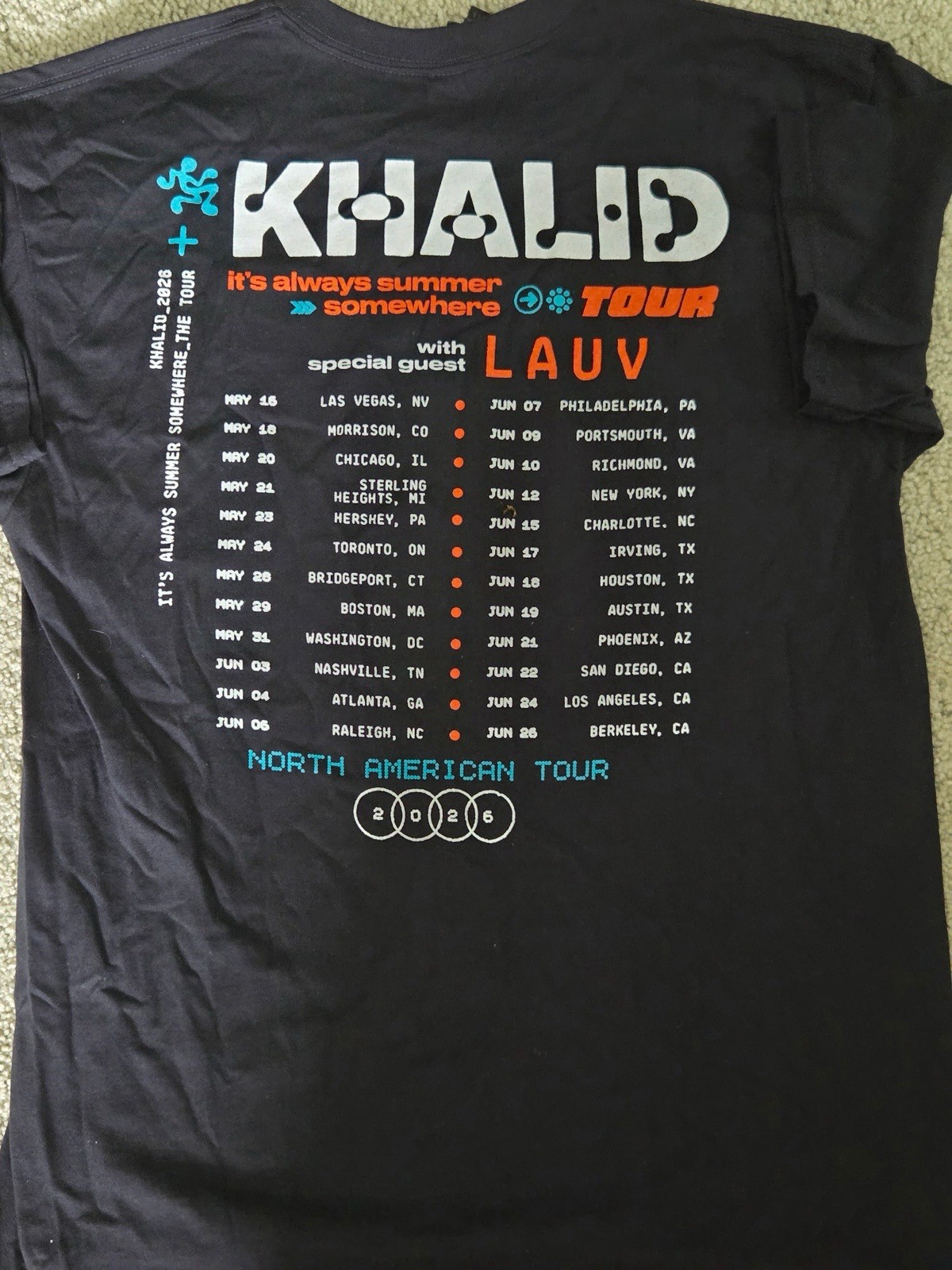 Khalid Tour Shirt - Size Large gallery