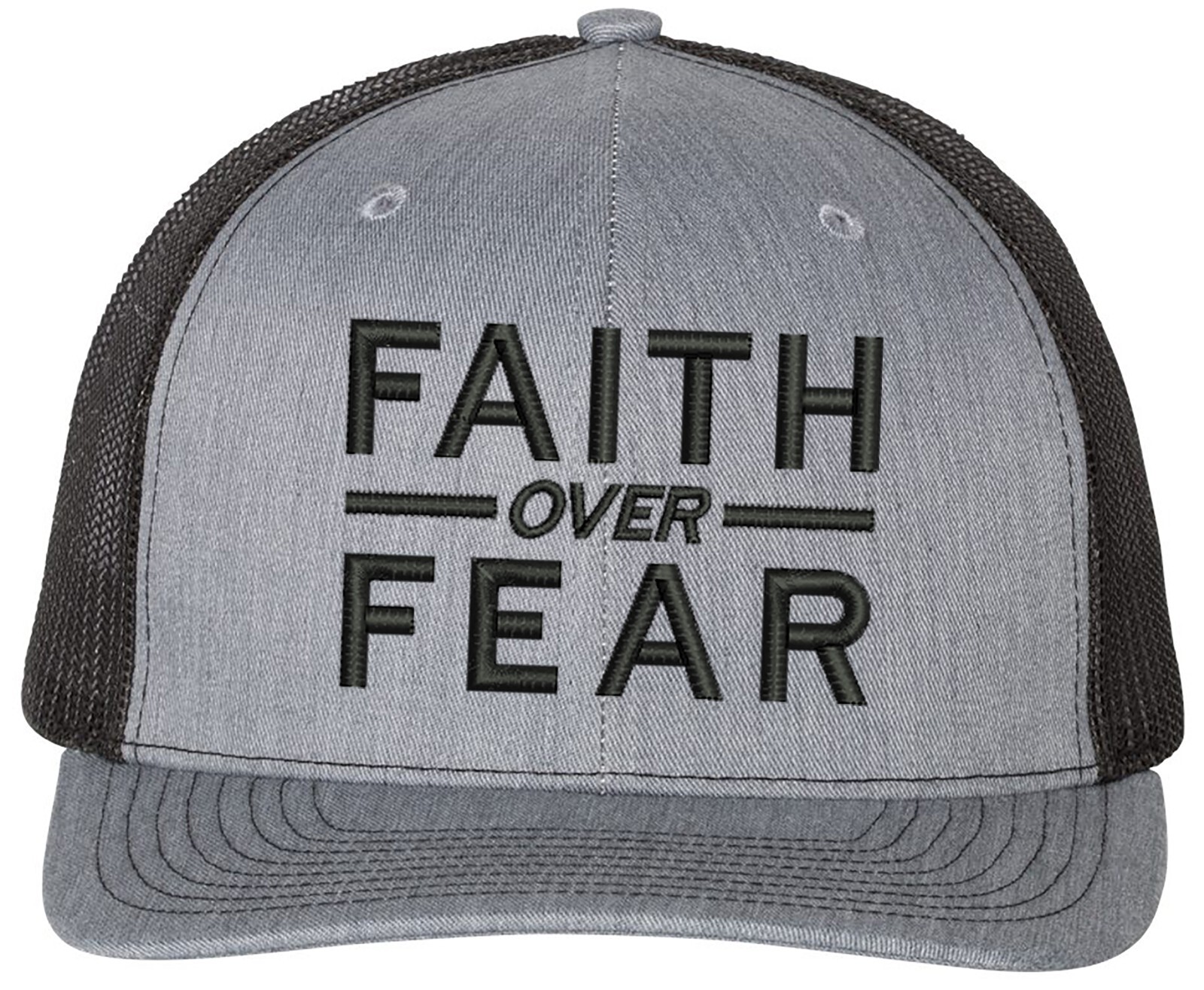Faith Over Fear God Prayer Richardson Embroidered One Size Fits All Trucker Hats gallery