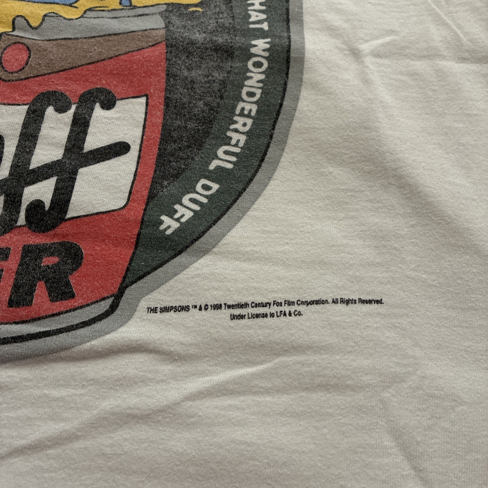Vintage 90’s Simpsons Get Duffed Shirt M Duff Beer Graphic 1998 Matt Groening gallery