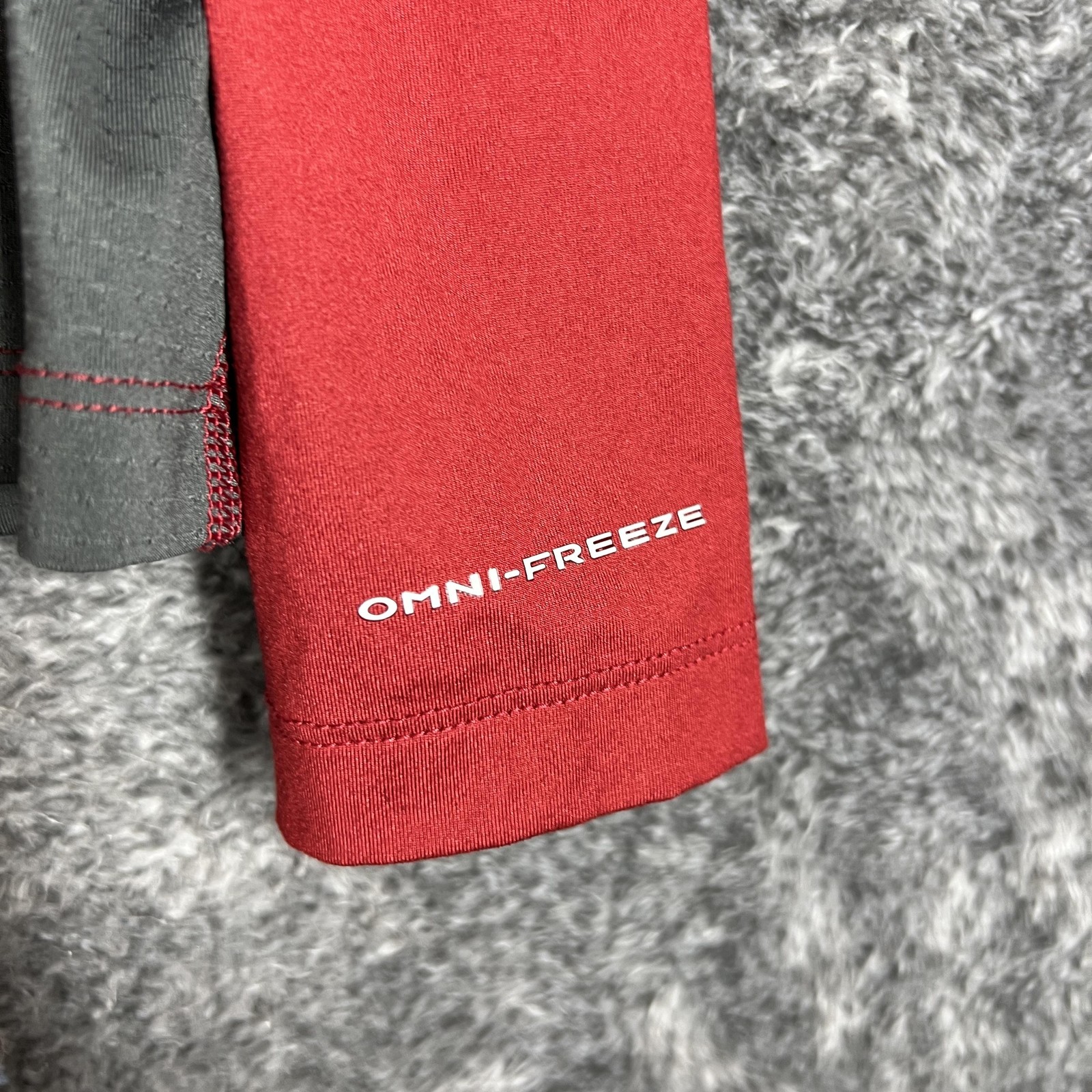 Columbia Sweatshirt Mens L Red 1/4 Zip Omni-Freeze Lightweight Pullover gallery