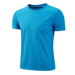 Men Short Sleeve Running t-Shirt Quick Dry Sport Gym Shirt Man Bodybuilding Fitn