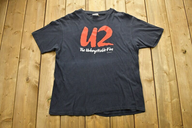 Remake U2 The Unforgettable Fire Band T-Shirt Classic style tee NH17461