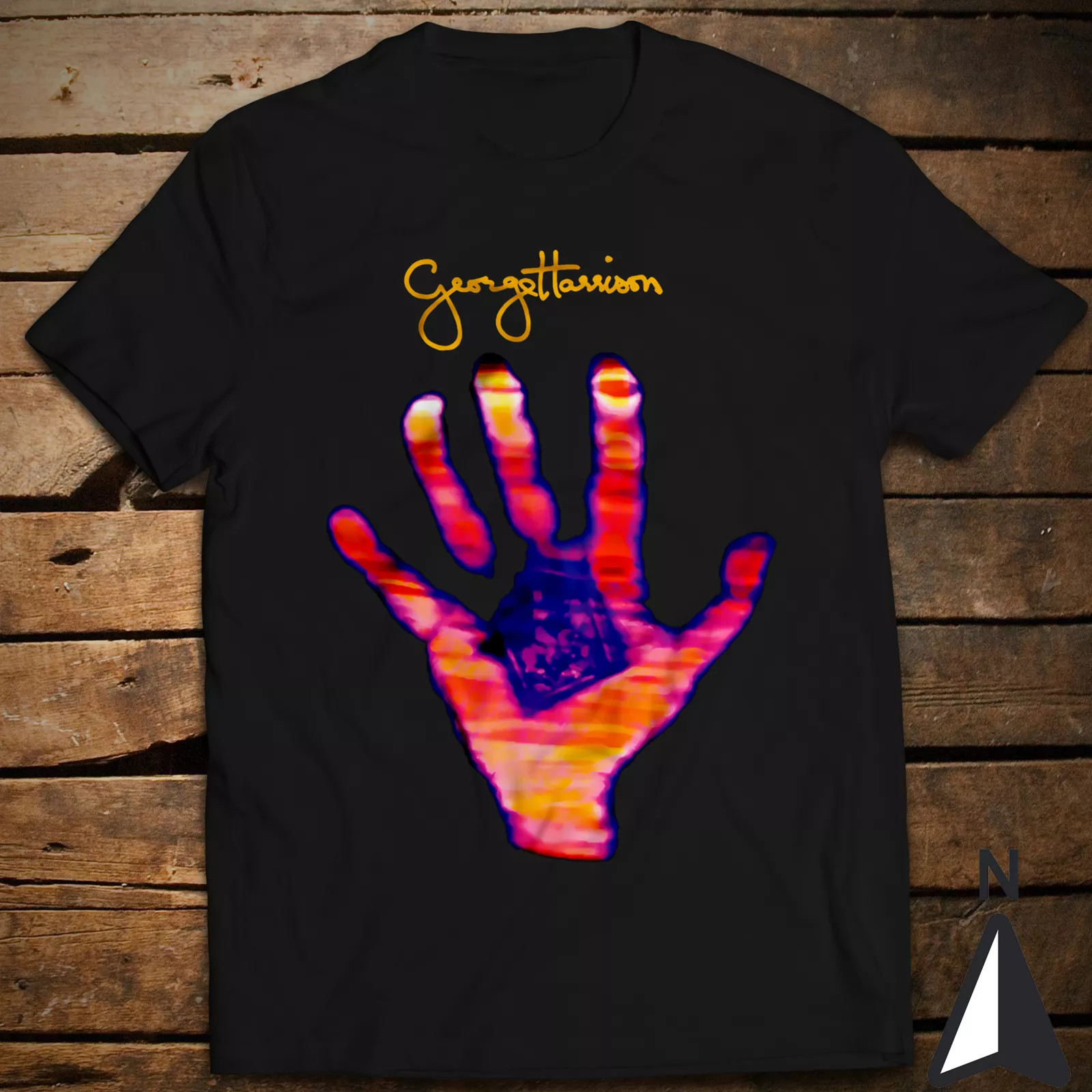 Living In The Material World Classic T-Shirt The Beatles George Harrison.webp