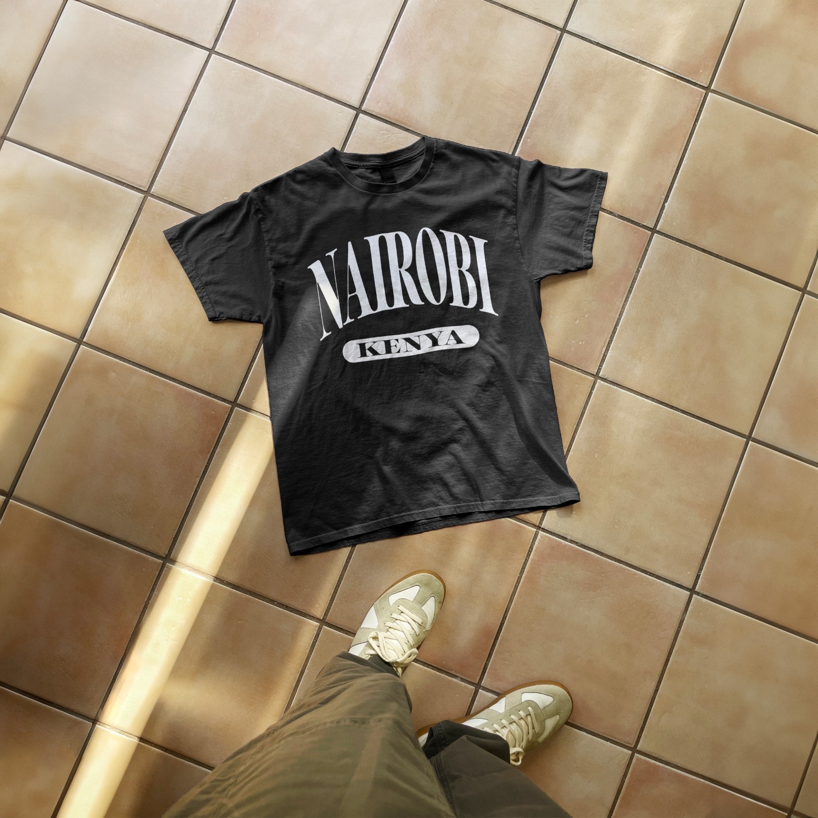 Nairobi Kenya retro safari souvenir classic tee design gallery