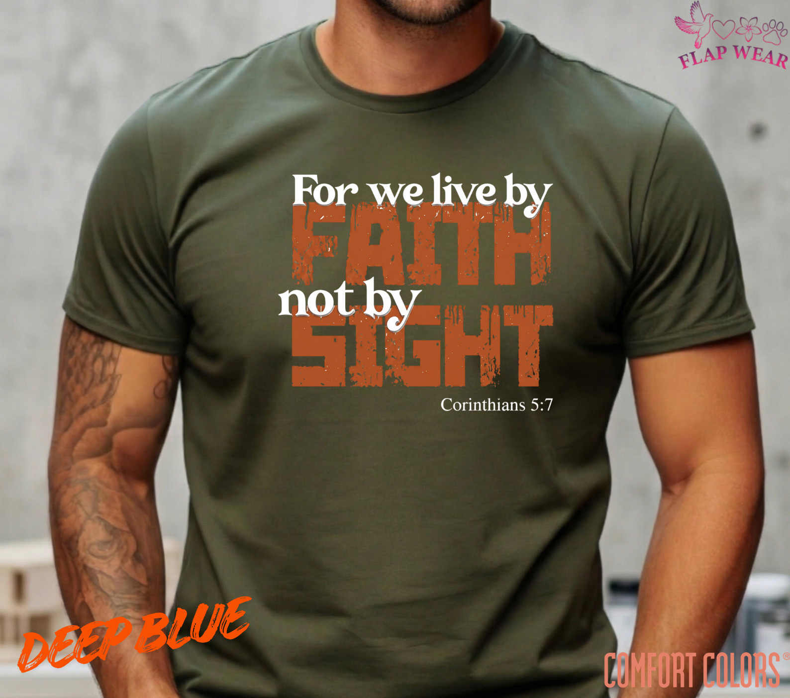 Unisex For We Live By Faith T-Shirt, Men T shirt,Women T shirt Gift ReligionTop gallery