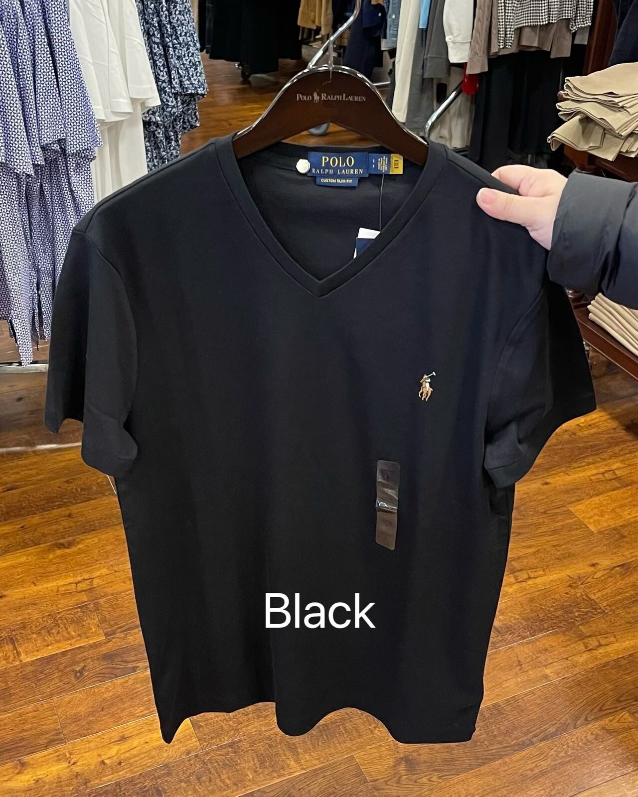 Polo Ralph Lauren Mens V neck short sleeve T shirt- Custom Slim Fit gallery