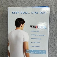 NEW 32 Degrees Cool Men’s Size M 3-Pack White Crew Neck T-Shirts
