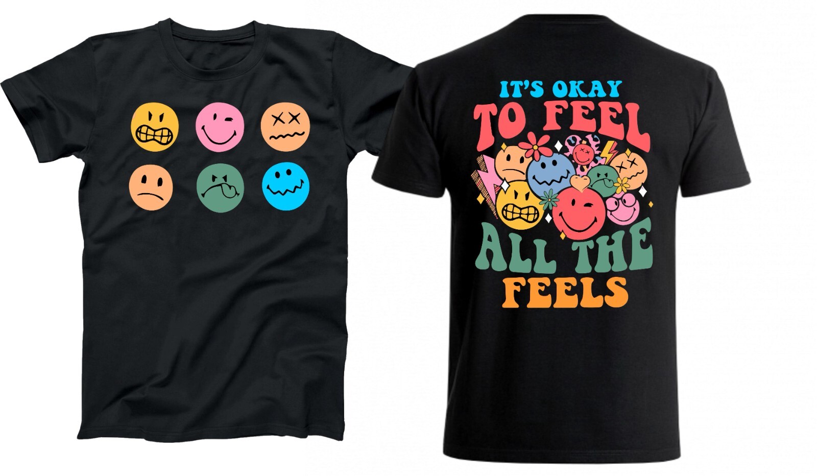 Mental Health Awareness Shirt Women It’s Okay to Feel All The Feels T-Shirt Moti gallery