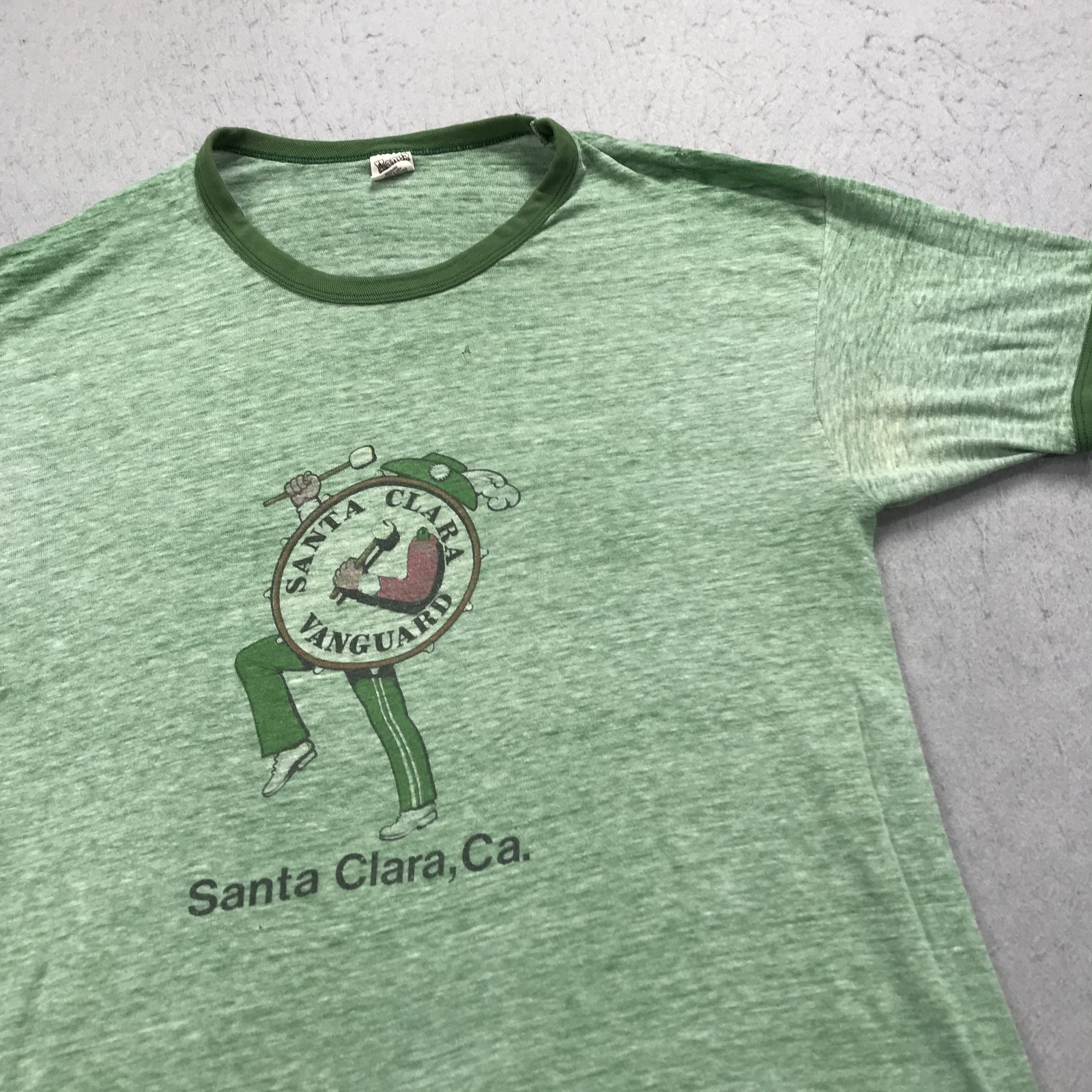 VINTAGE Santa Clara Vanguard Shirt Adult Large Drumline Single Stitch Hanes 70s gallery