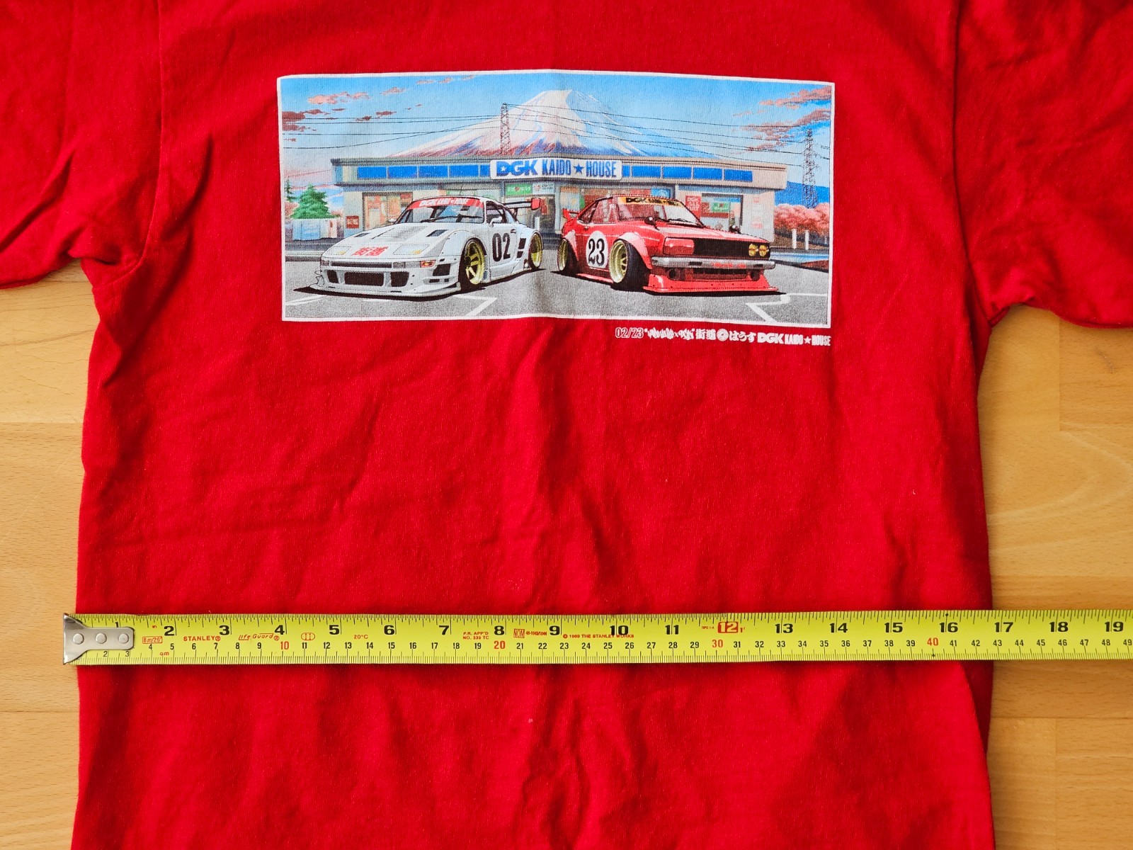 DGK x Kaido House Konbini T Shirt Red Small Mt Fuji Lawson Store gallery