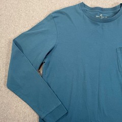 Southern Point Co Long Sleeve Pocket Tee Shirt Men’s X-Large Blue Crew Neck