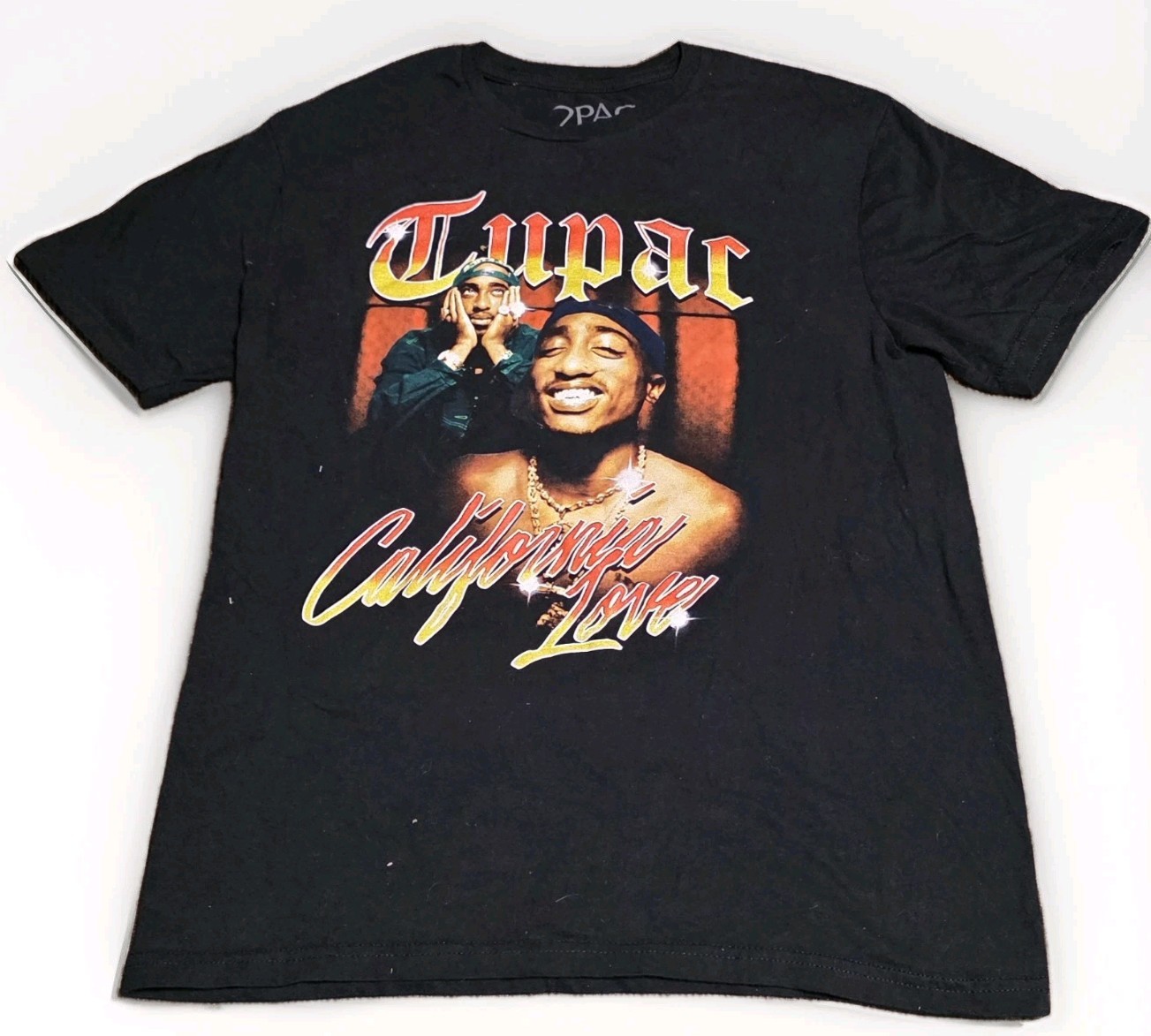 Tupac California Love Graphic Design Black Rap Rapper T-shirt Adult Medium gallery