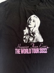 Billie Eilish Happier Than Ever Tour 2022 Shirt Large Official Tee T-Shirt