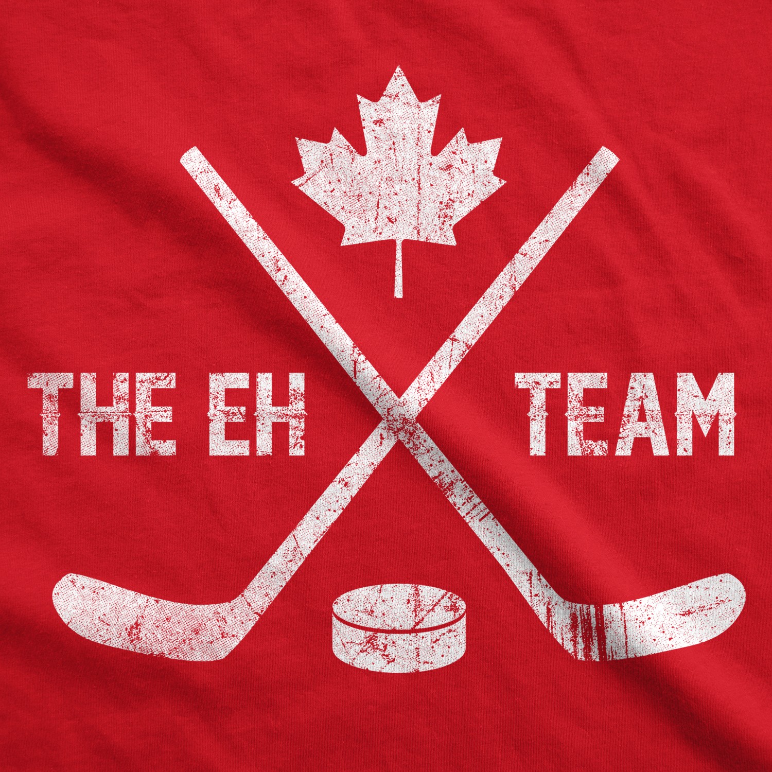 Mens The Eh Team Canadian Hockey Sticks Funny Canada Gift Cool Graphic Tee gallery