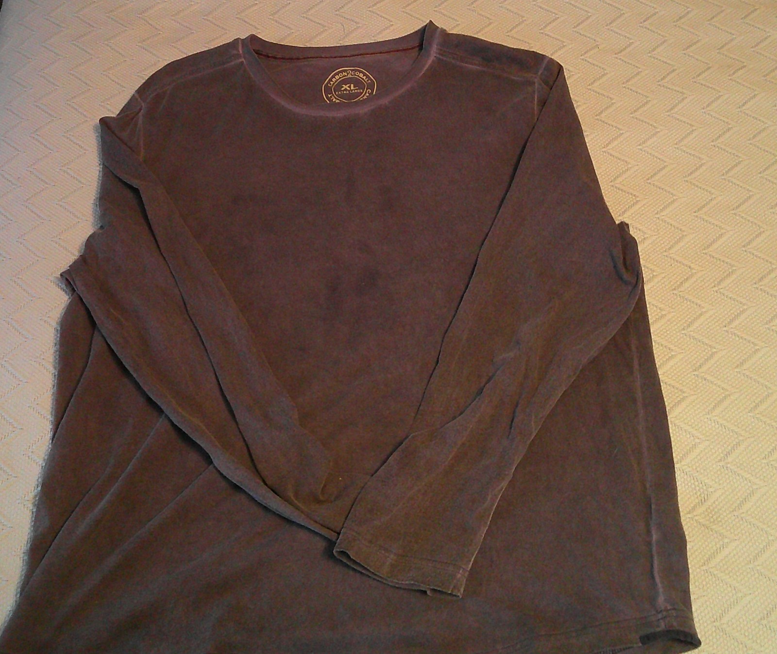 Carbon 2 Cobalt Mens Tee-Shirt Size XL Long Sleeve Crew Neck Blue Classic VGUC gallery