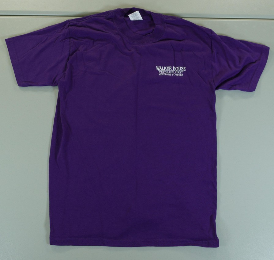 Jerzees Shirt Mens Medium Purple Walker House Veterans Forever Graphic Tee