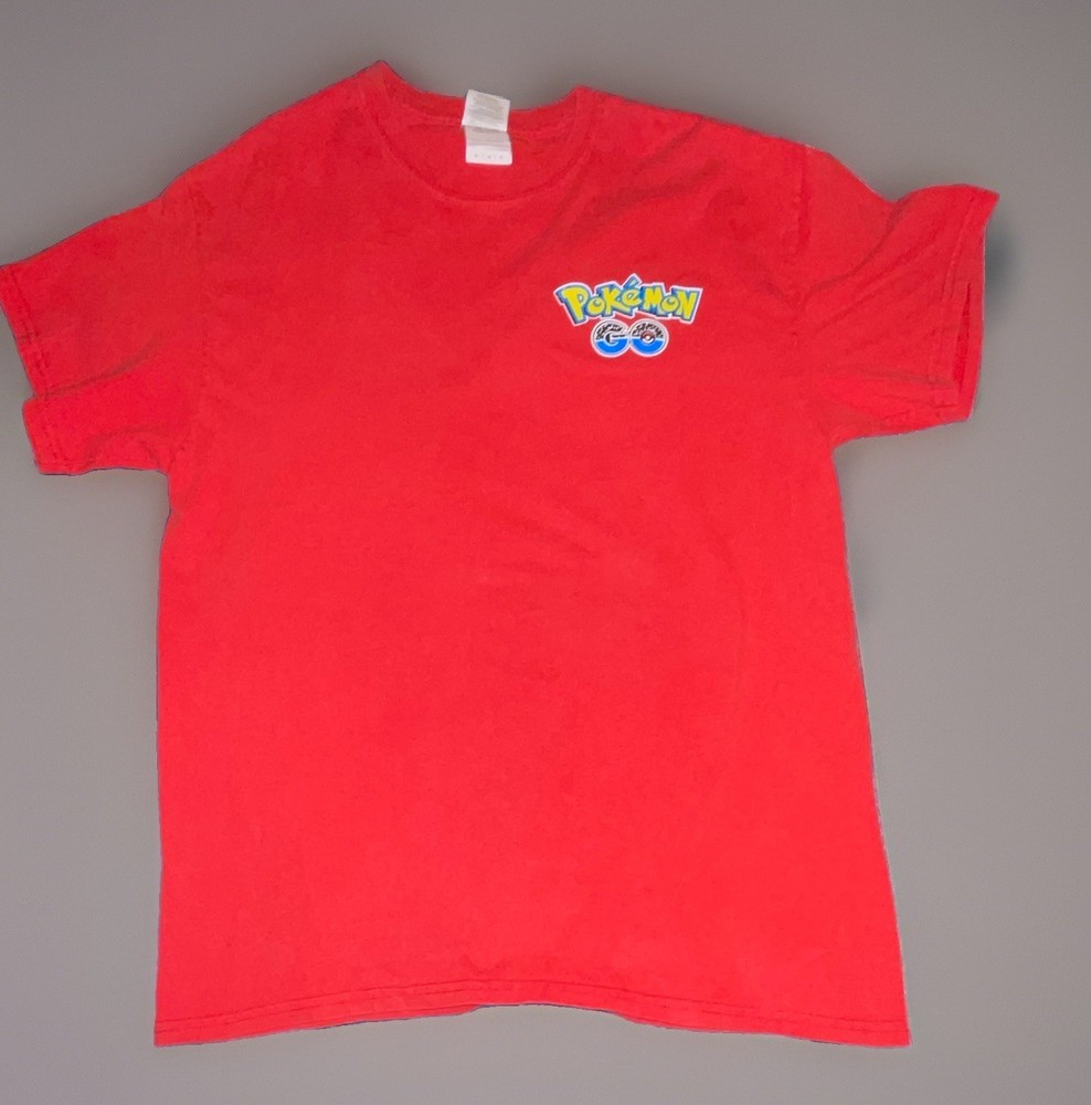 Pokémon GO Team Valor Men’s M Red Graphic Print Short Sleeve Crew Neck Tee