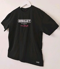 Mr. Beast Size Large Black Tee Shirt Graphic Print “2022 Collection”