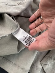 Fear of God Shirt Essentials Mens Large Gray FOG Pullover Long Sleeve