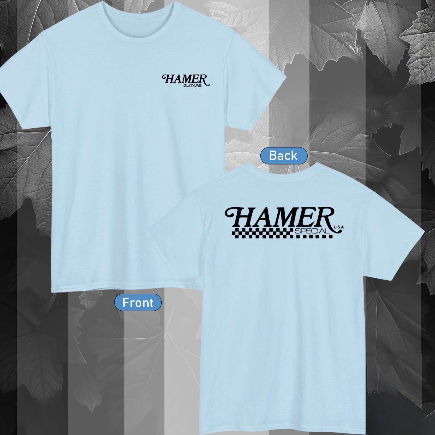 Hamer Guitar Logo Active T-Shirt Color Black/Red/Navy/Blue/White/Grey S-5XL gallery