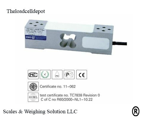 ZEMIC  L6E – 200kg – 3B IP65 NTEP Load cell With 10’ft Cable