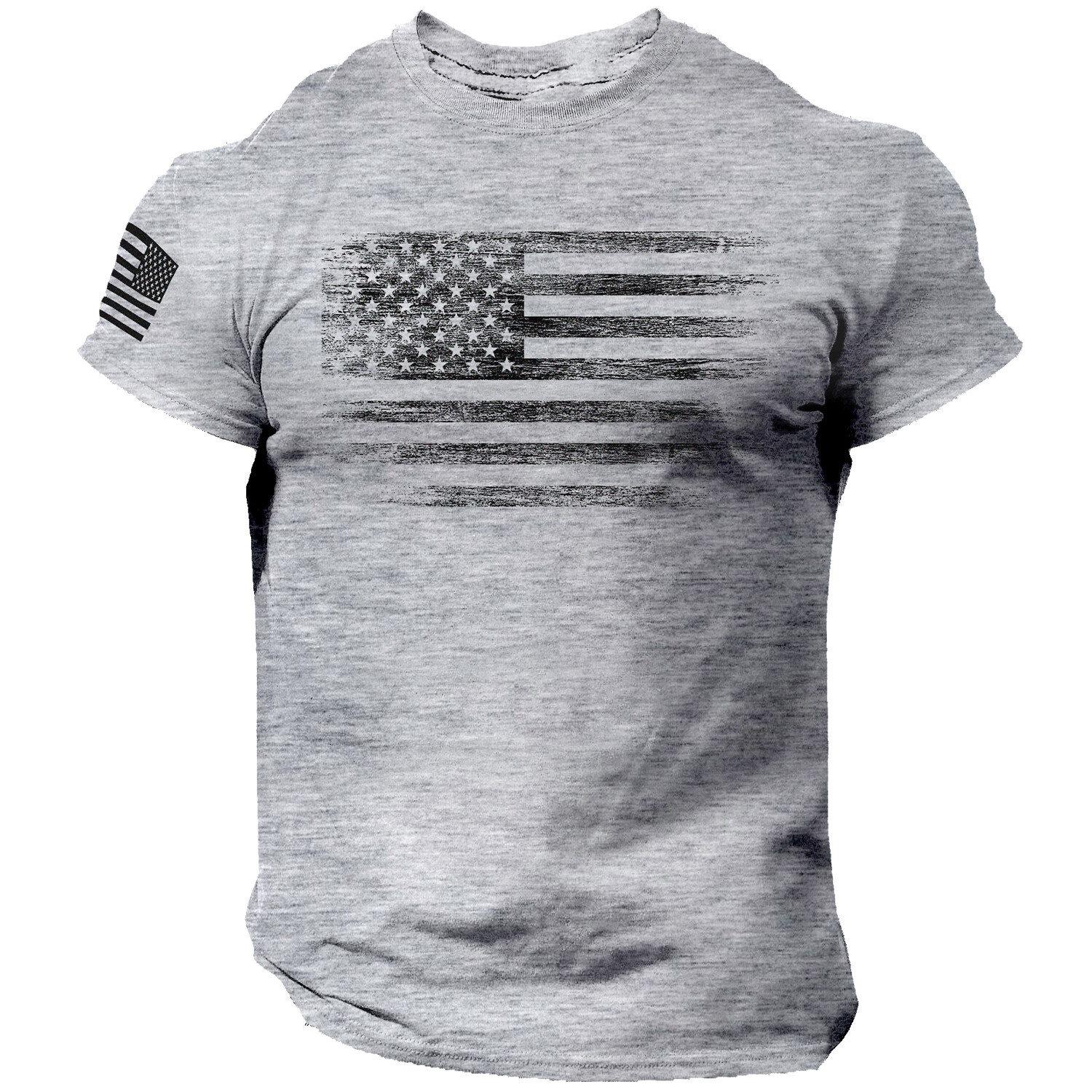 USA Distressed Flag Men T Shirt Patriotic American Tee Plus Size L-6XL gallery