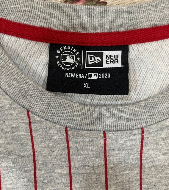 New Era Cincinnati Reds Grey THROWBACK Design Short Sleeve Tshirt Mens XL gallery