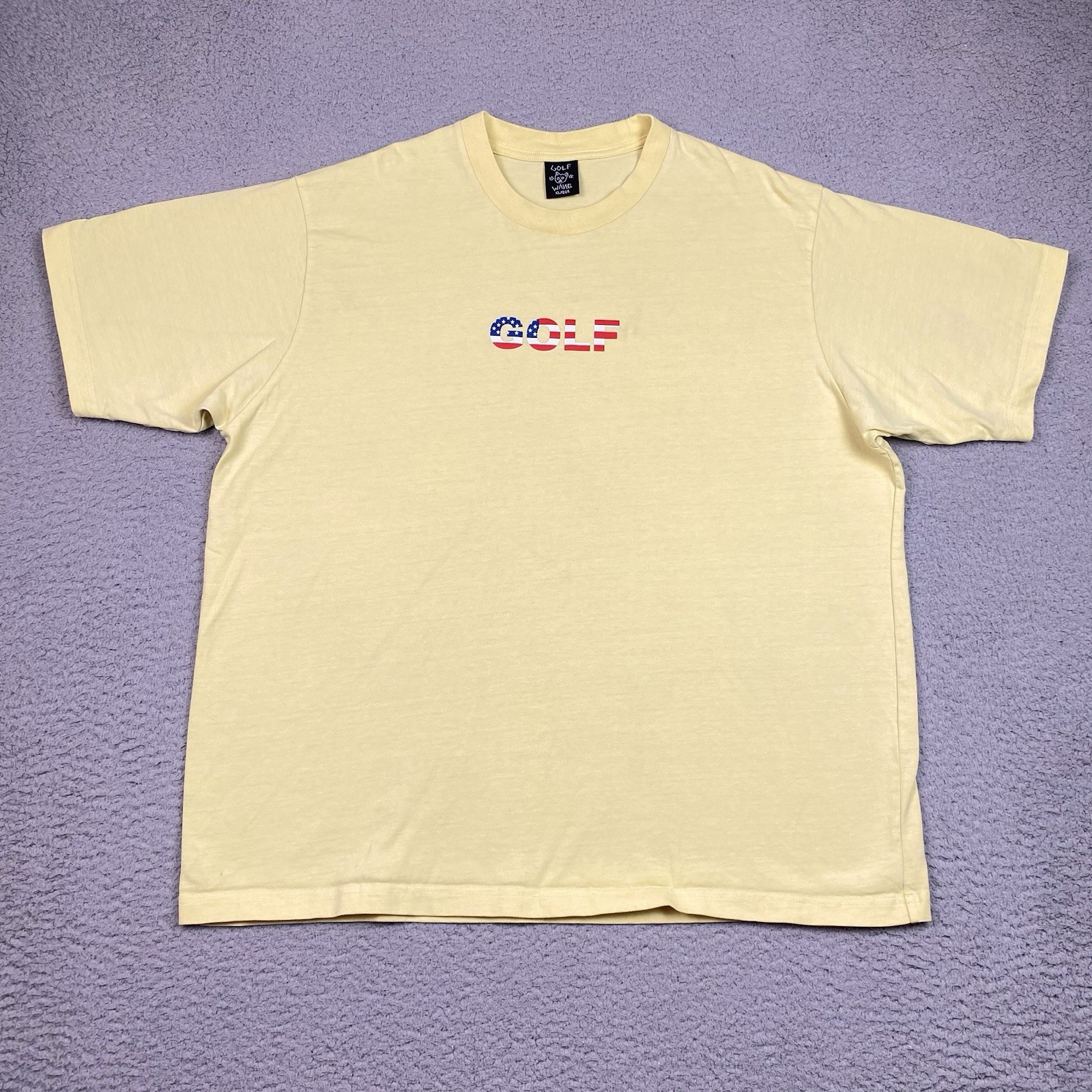 GOLF WANG T Shirt Men's Size XL Yellow Short Sleeve Crewneck Tyler The Creator * gallery